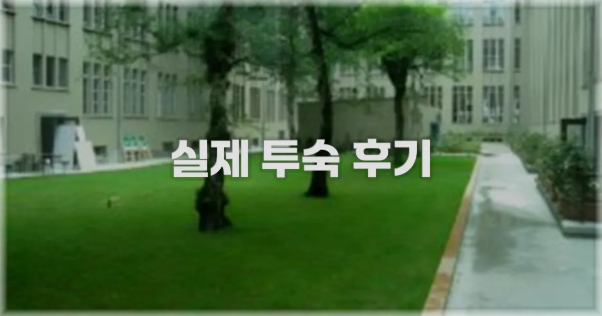 💬 실제 투숙 후기